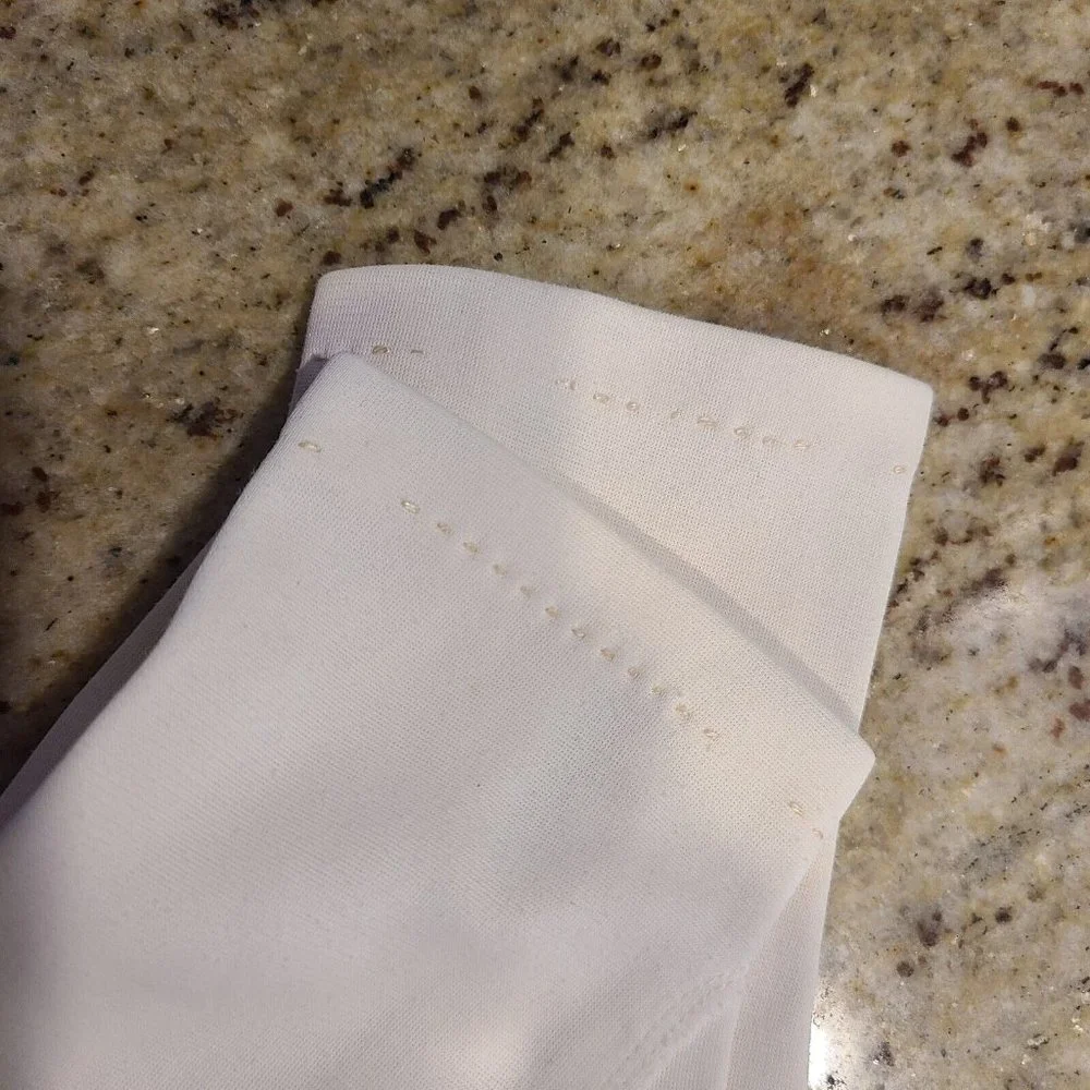 Vintage Size S /M Ivory Stretch Nylon Formal 7.5